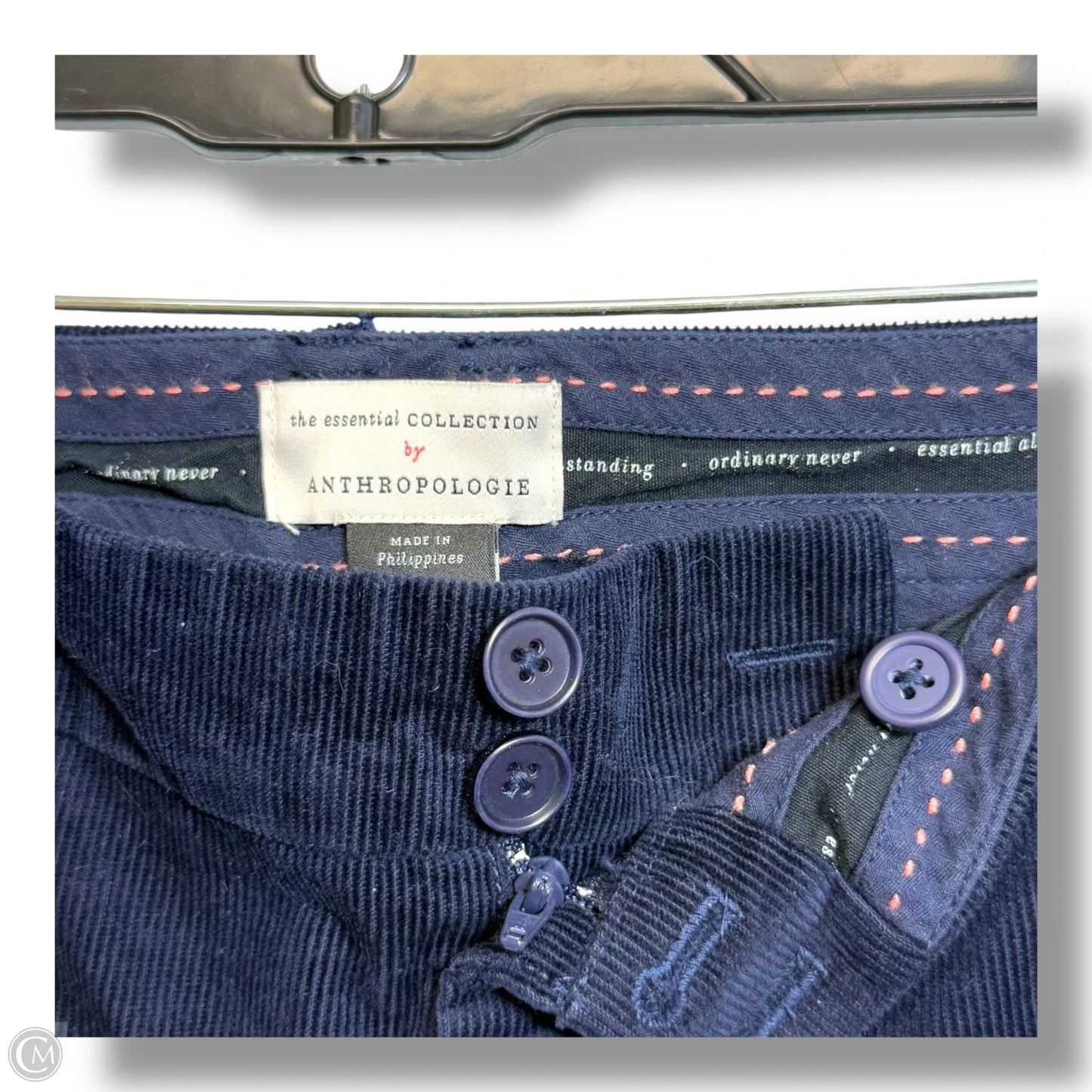 Pants Corduroy By Anthropologie In Navy, Size: 10