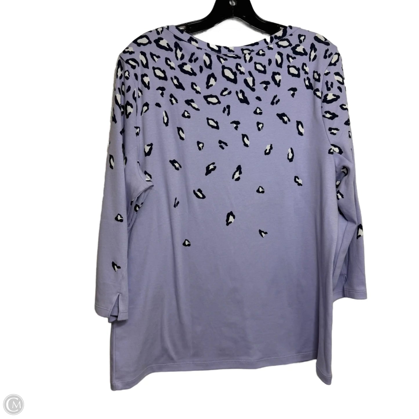 Top Long Sleeve Basic By Style And Co Collection Women In Purple, Size: Xl