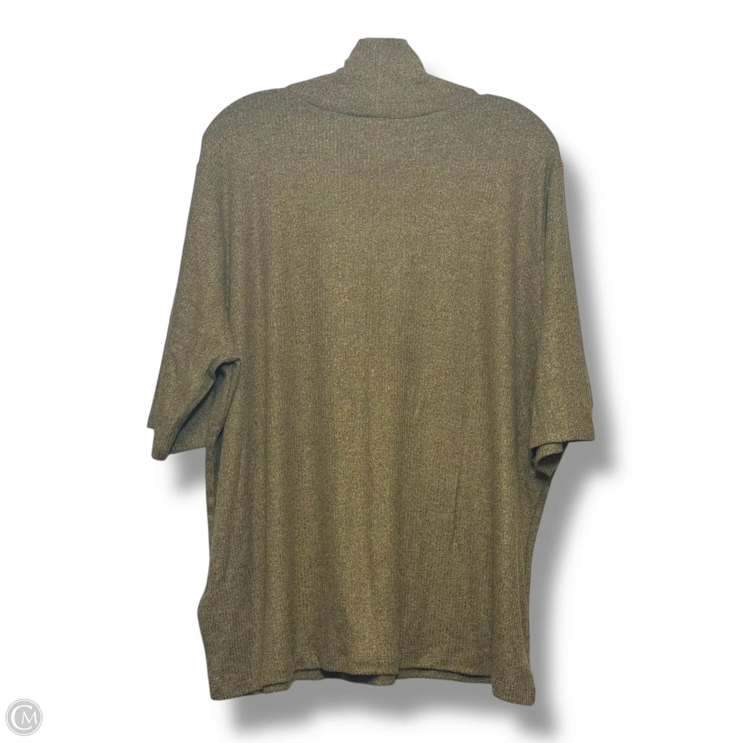 Top Short Sleeve By Lauren By Ralph Lauren In Gold, Size: 3x