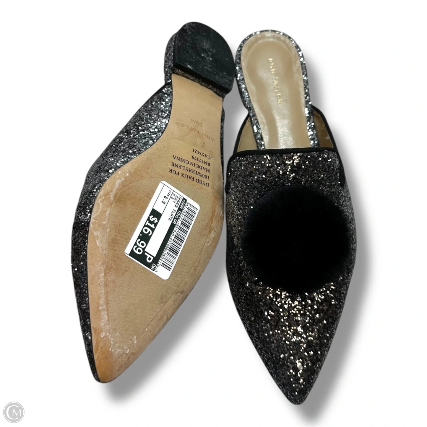 Shoes Flats By Ann Taylor In Grey, Size: 8.5