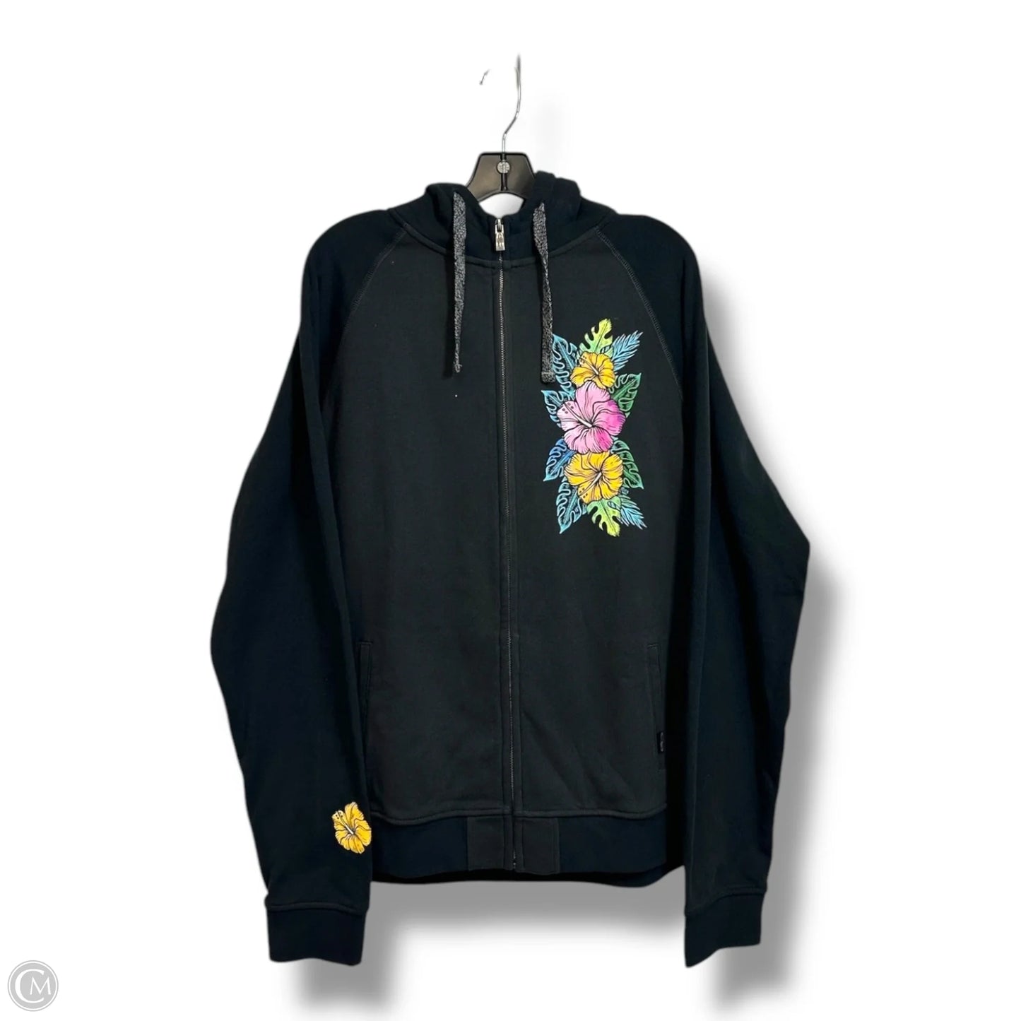 Top Long Sleeve By Clothes Mentor In Black, Size: Xxl
