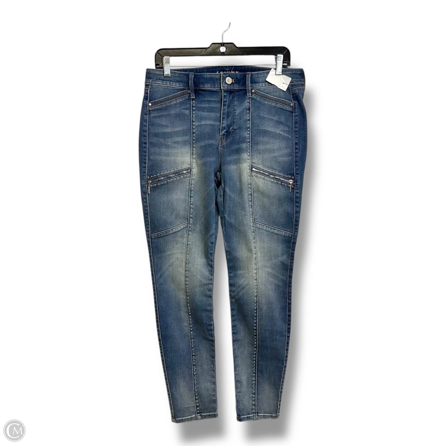 Jeans mid rise skinny Straight By White House Black Market In Blue Denim, Size: 8