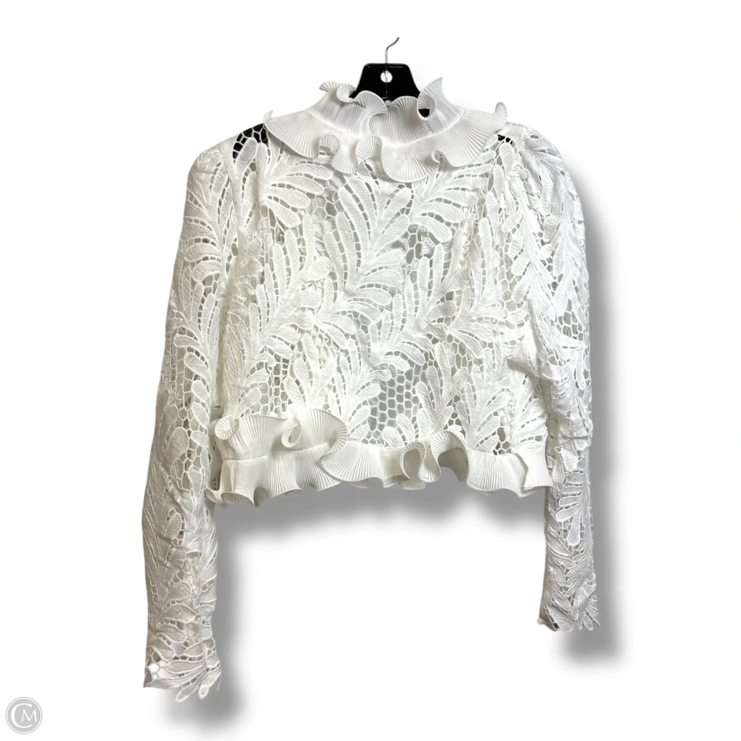 Cardigan By Clothes Mentor In White, Size: M