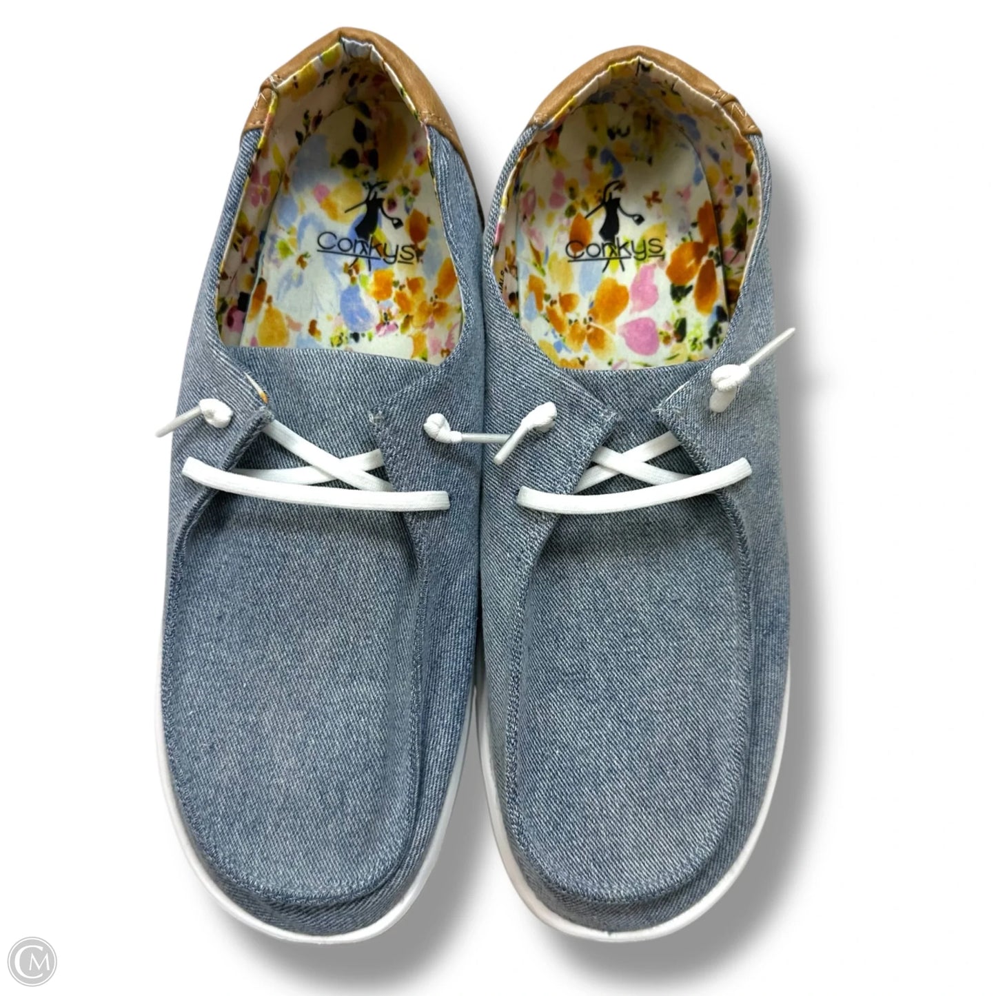 Shoes Flats By Clothes Mentor In Blue, Size: 10