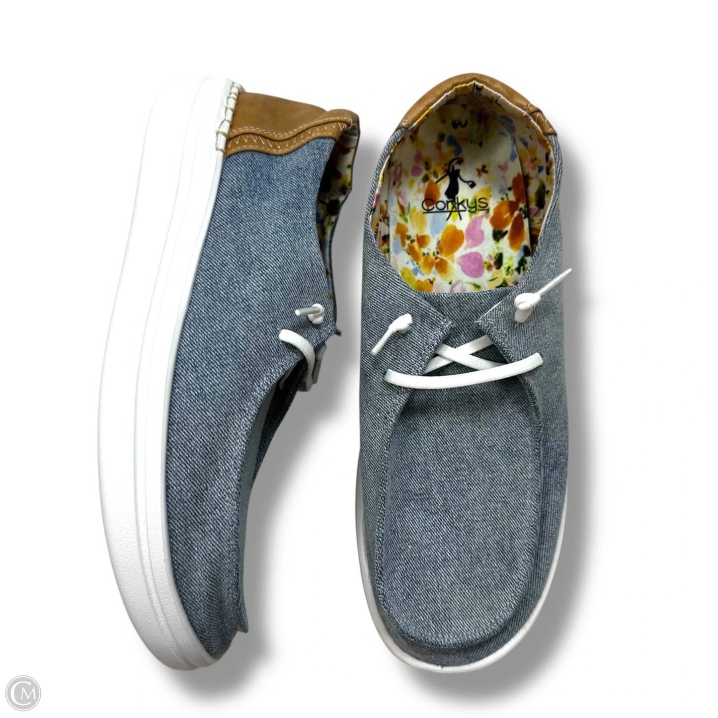 Shoes Flats By Clothes Mentor In Blue, Size: 10