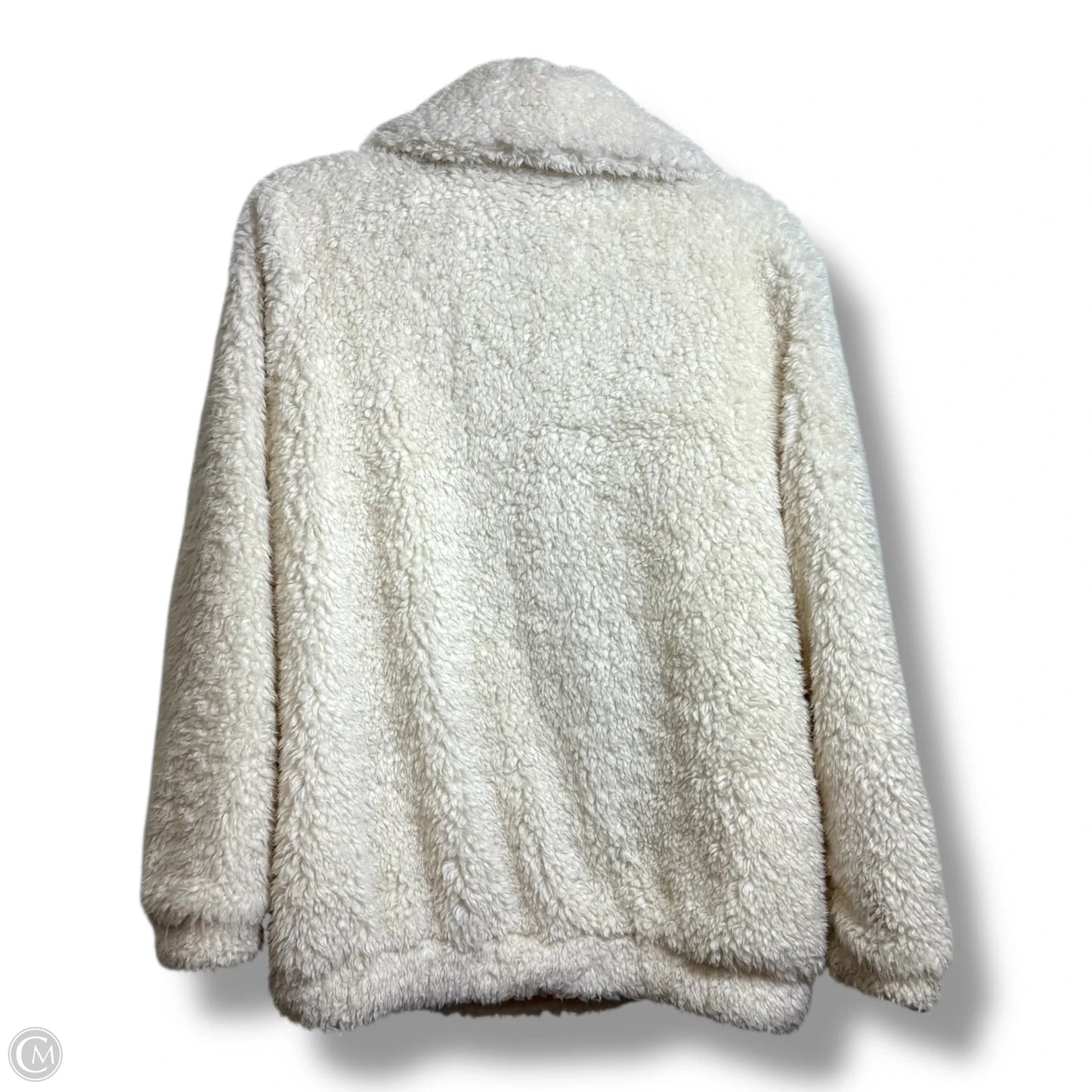 Jacket Faux Fur & Sherpa By Mumu In Ivory, Size: Xs