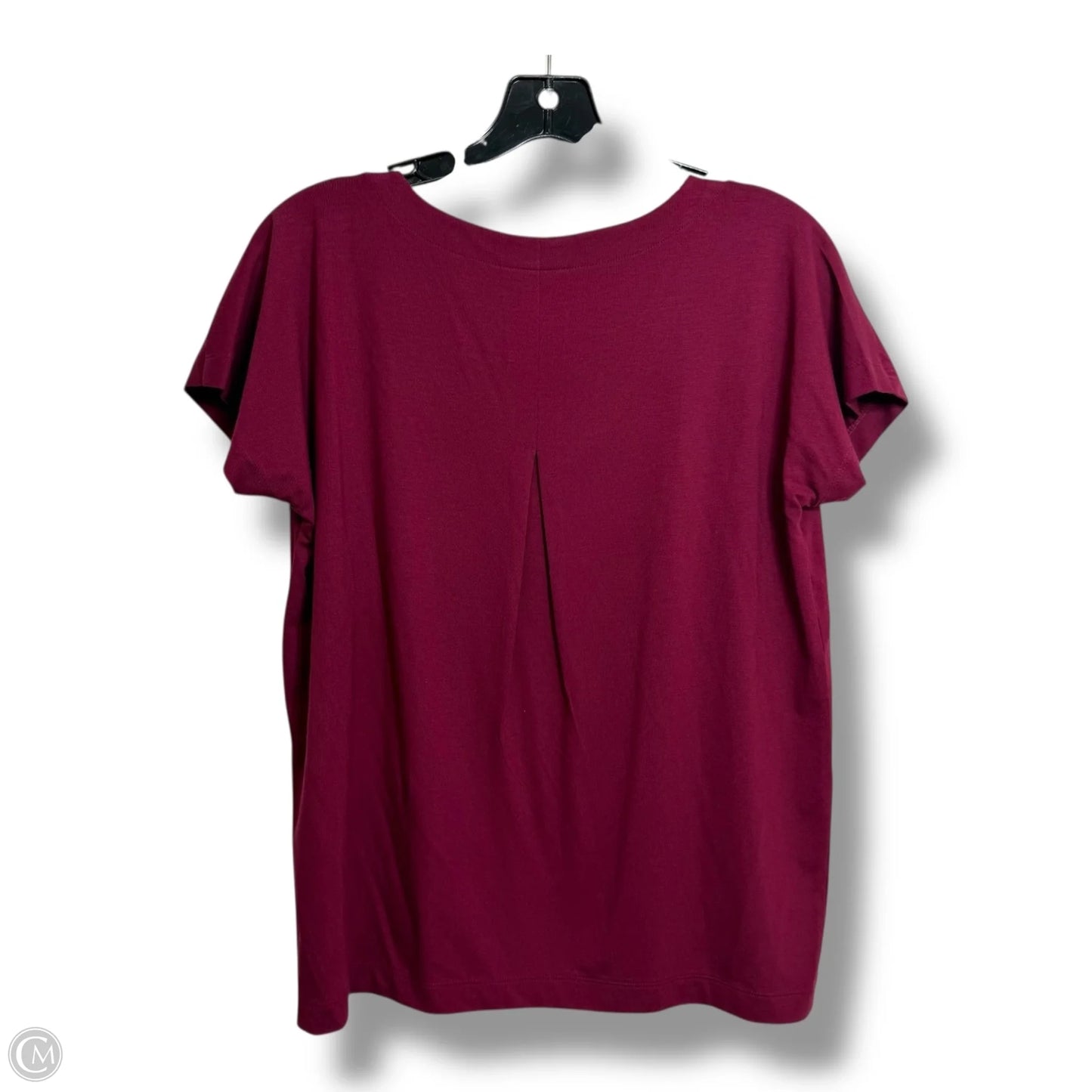 Top Short Sleeve Basic By J. Jill In Maroon, Size: S