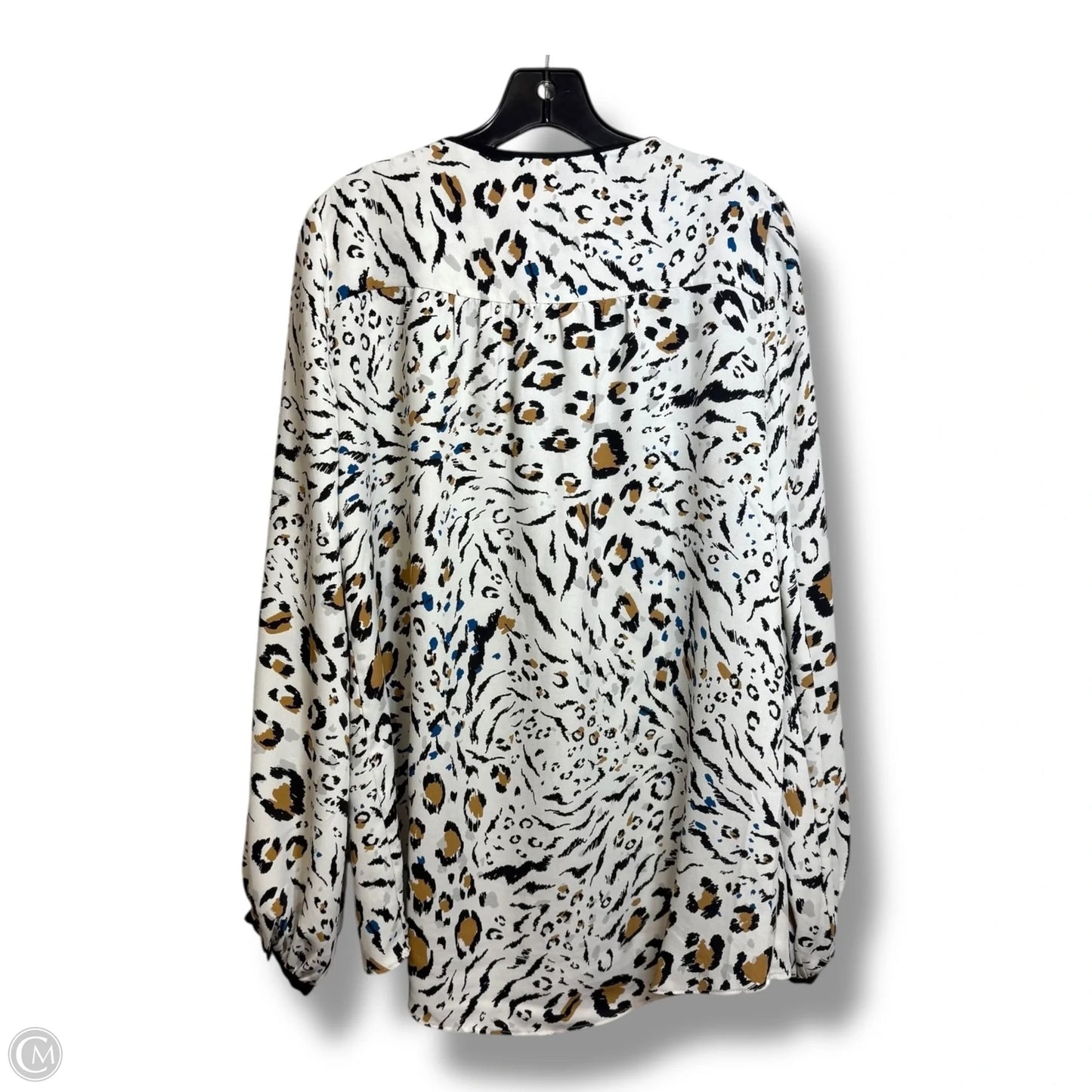 Top Long Sleeve By White House Black Market In Black & White, Size: S