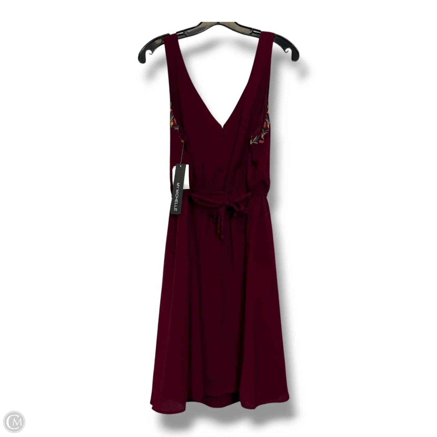 Dress Casual Short By My Michele In Maroon, Size: Xl