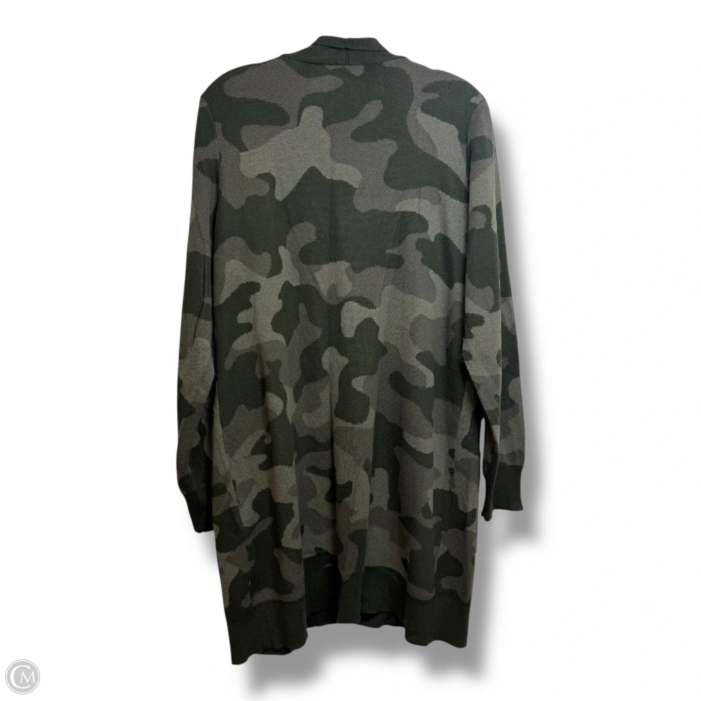 Cardigan By Clothes Mentor In Camouflage Print, Size: L