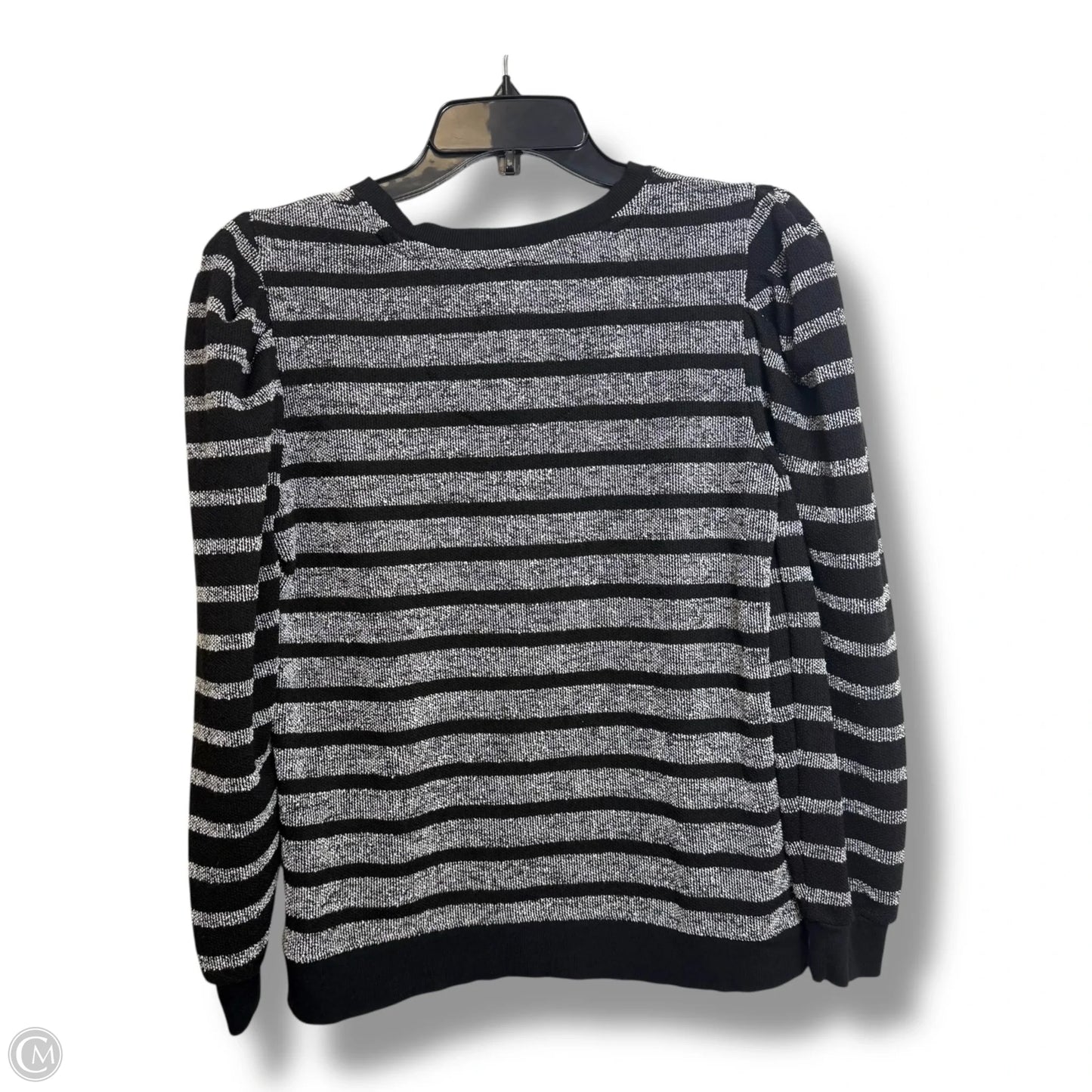 Top Long Sleeve Designer By Karl Lagerfeld In Black, Size: Xs