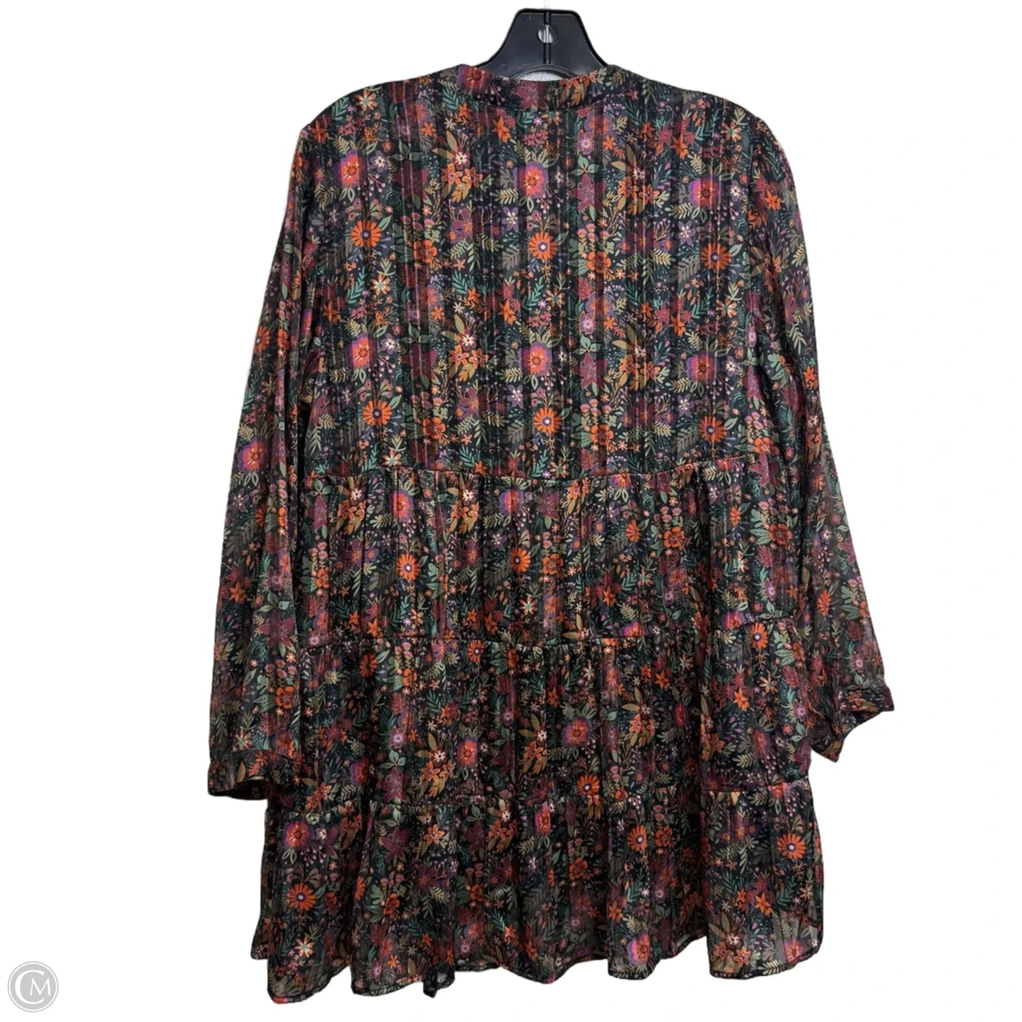 Tunic 3/4 Sleeve By Soft Surroundings In Floral Print, Size: S