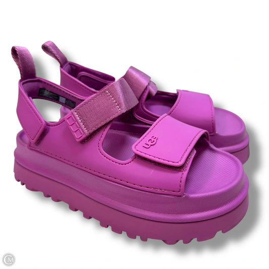 Sandals Designer By Ugg In Purple, Size: 6