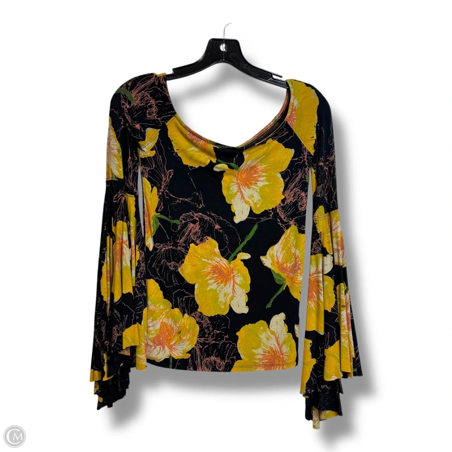 Top Long Sleeve By We The Free In Floral Print, Size: Xs