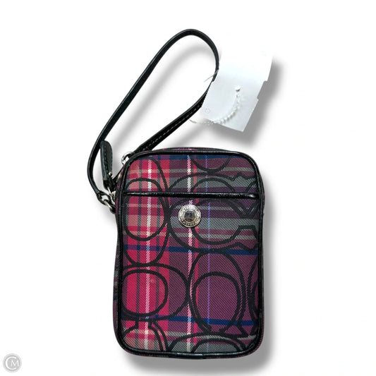 Coach Poppy Glam Tartan Plaid Coin Purse By Coach, Size: Small