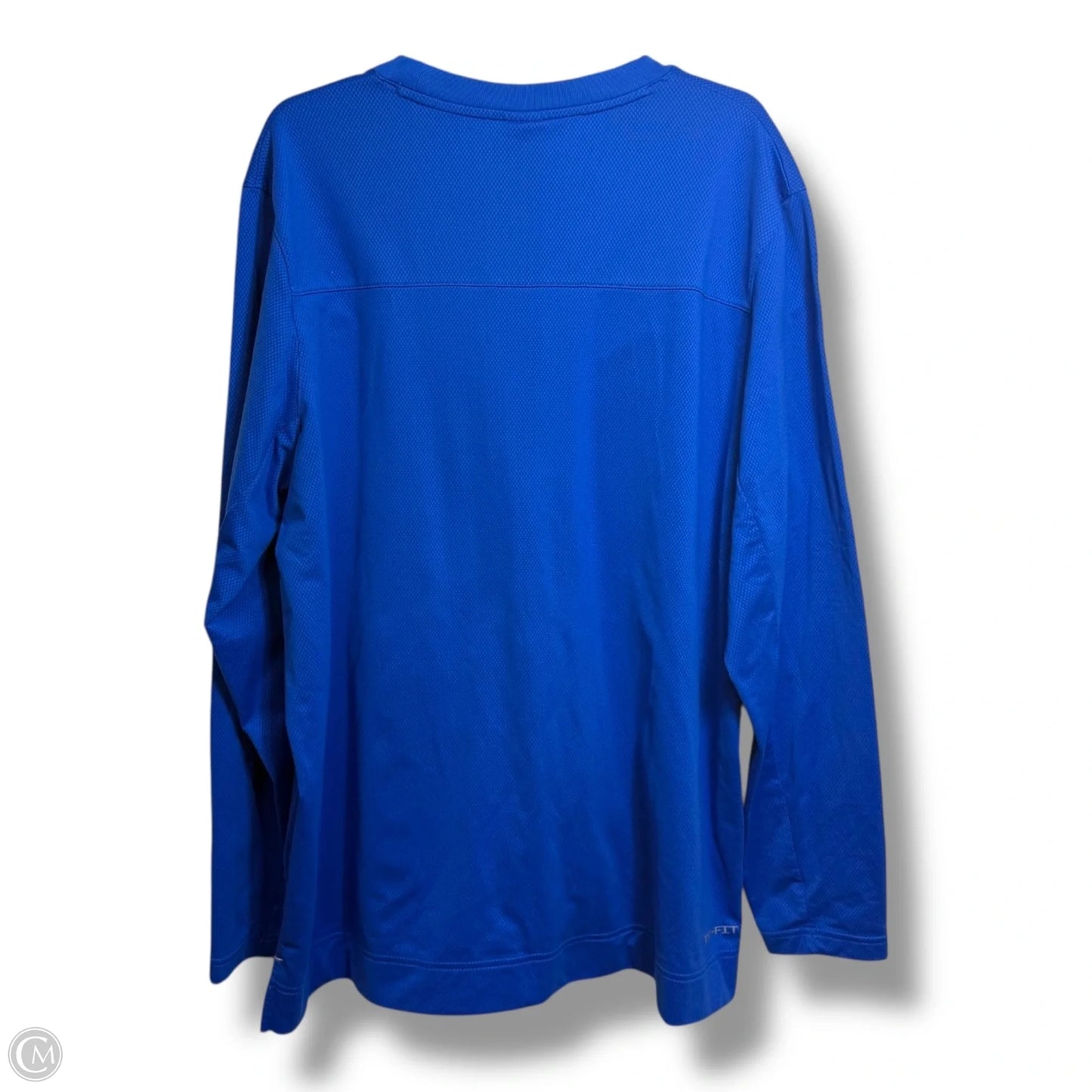 PITT Top Long Sleeve By Clothes Mentor In Blue & Gold, Size: Xxl