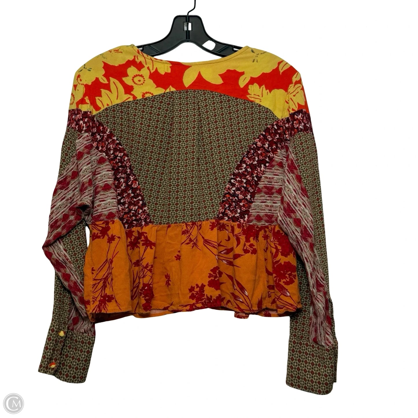 Top Long Sleeve By Free People In Multi-colored, Size: M