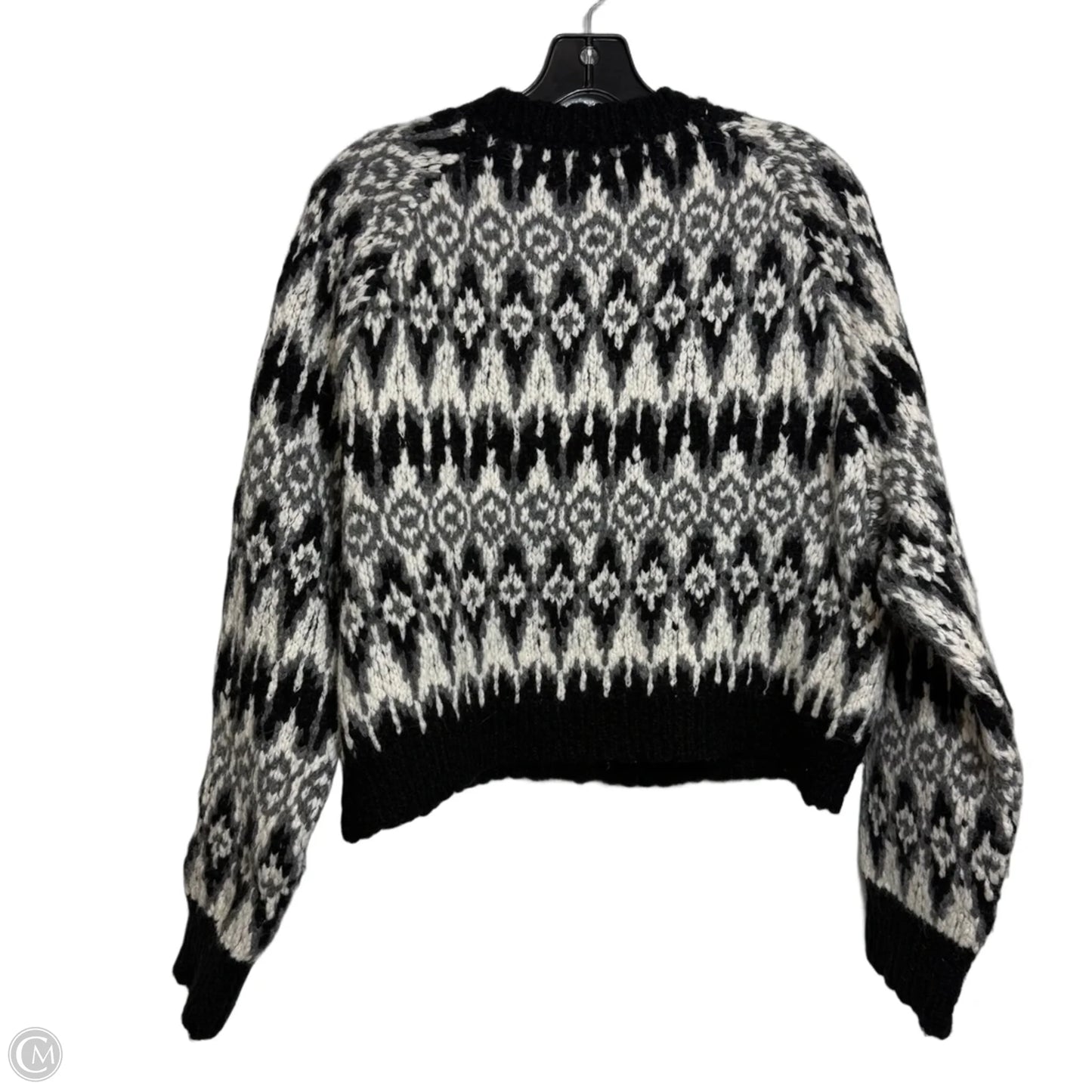 Cardigan By J. Crew In Black & White, Size: L