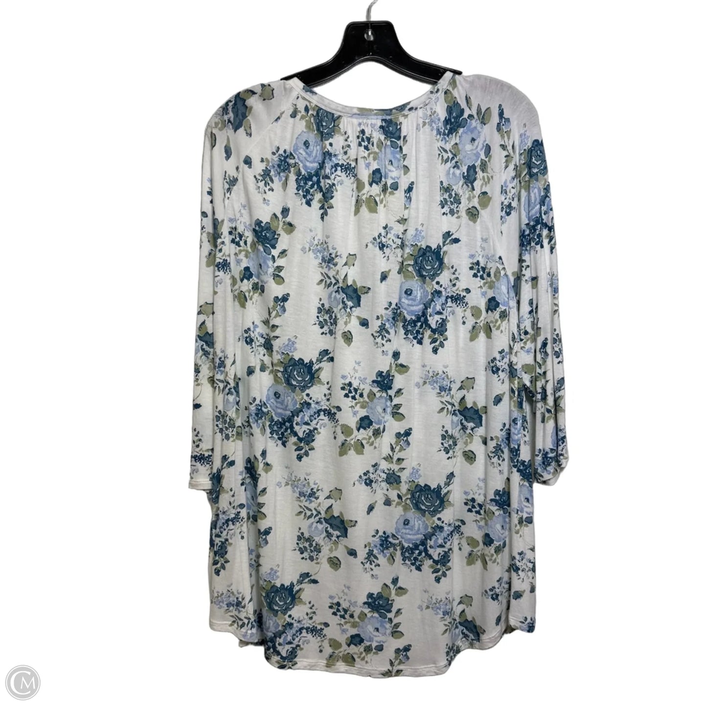 Top Long Sleeve By Lucky Brand In Floral Print, Size: Xl