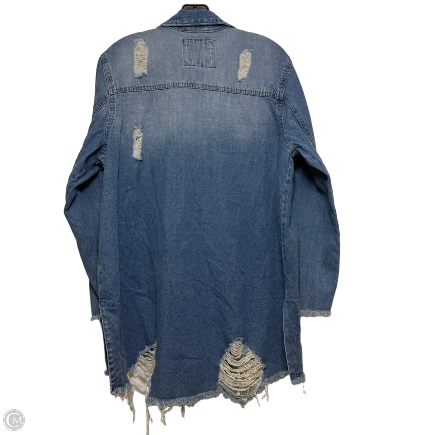 Jacket Denim By Highway In Blue Denim, Size: L