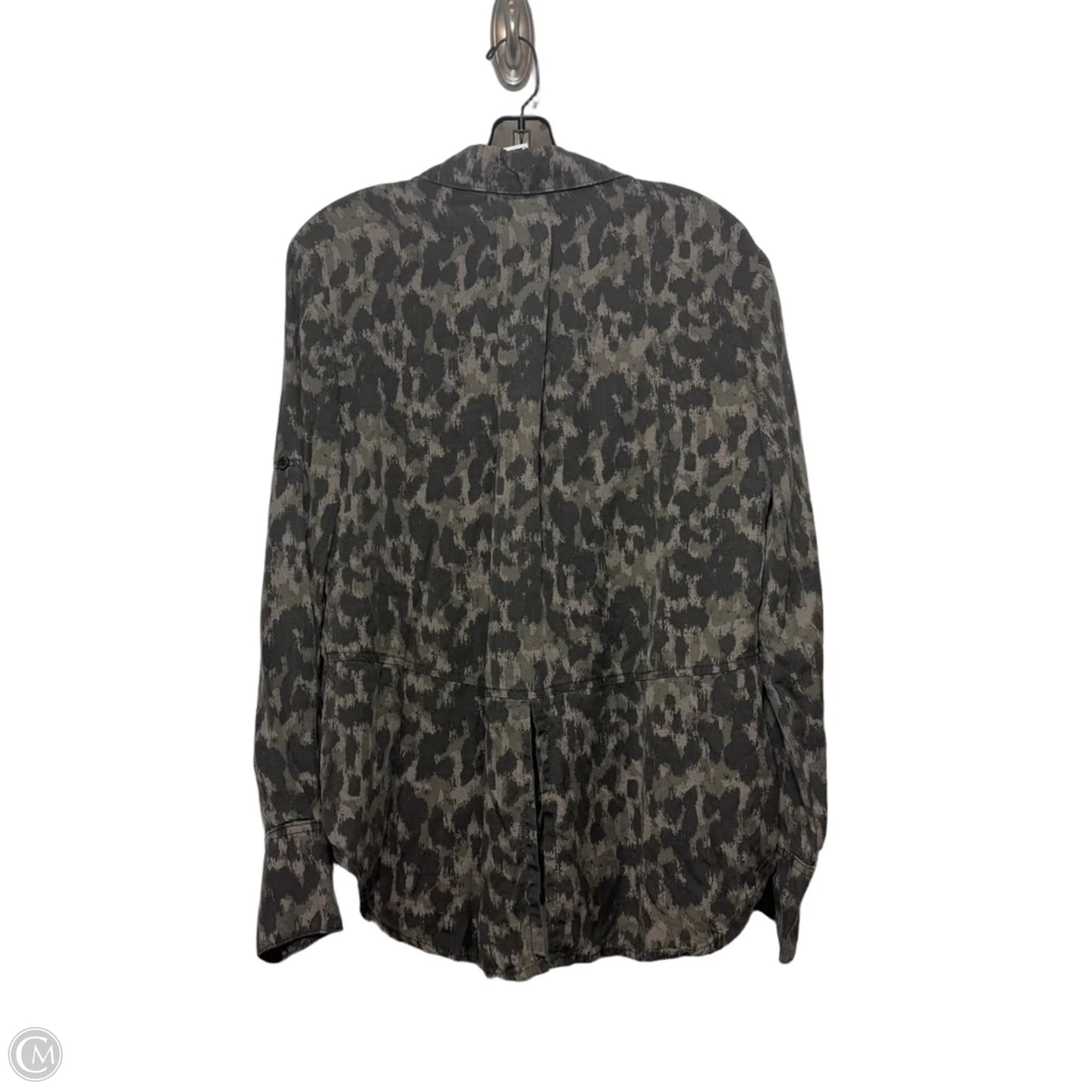 Top Long Sleeve By Cloth & Stone In Leopard Print, Size: L