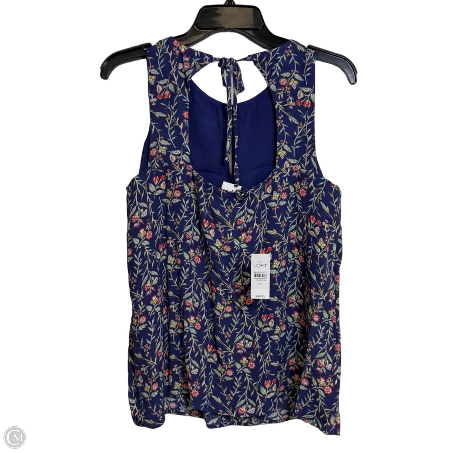 Top Sleeveless Basic By Loft In Floral Print, Size: M
