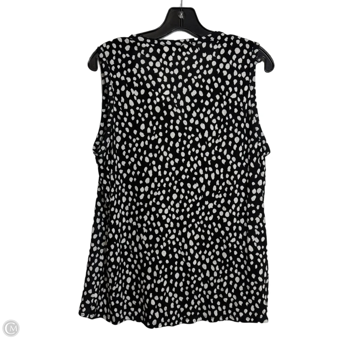 Top Sleeveless Basic By Loft In Polkadot Pattern, Size: M