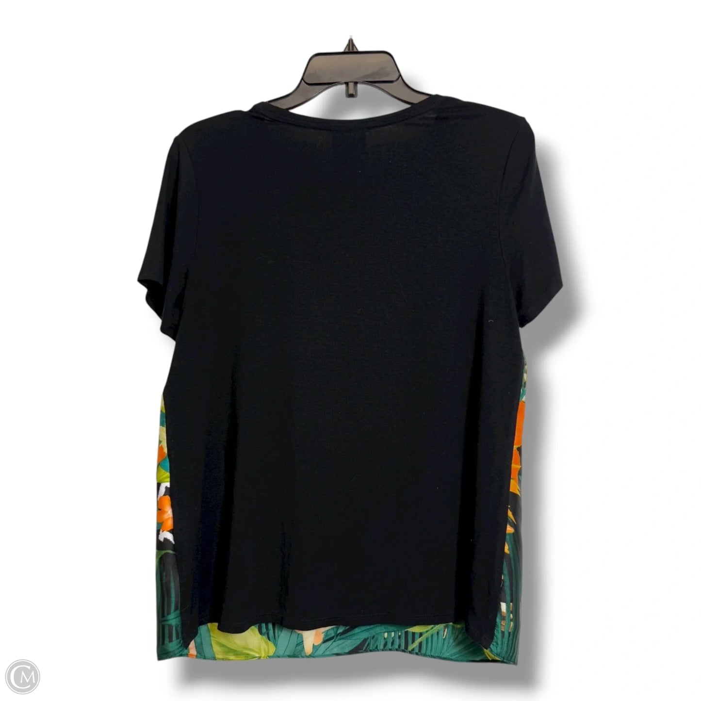 Top Short Sleeve By Jm Collections In Animal Print, Size: M