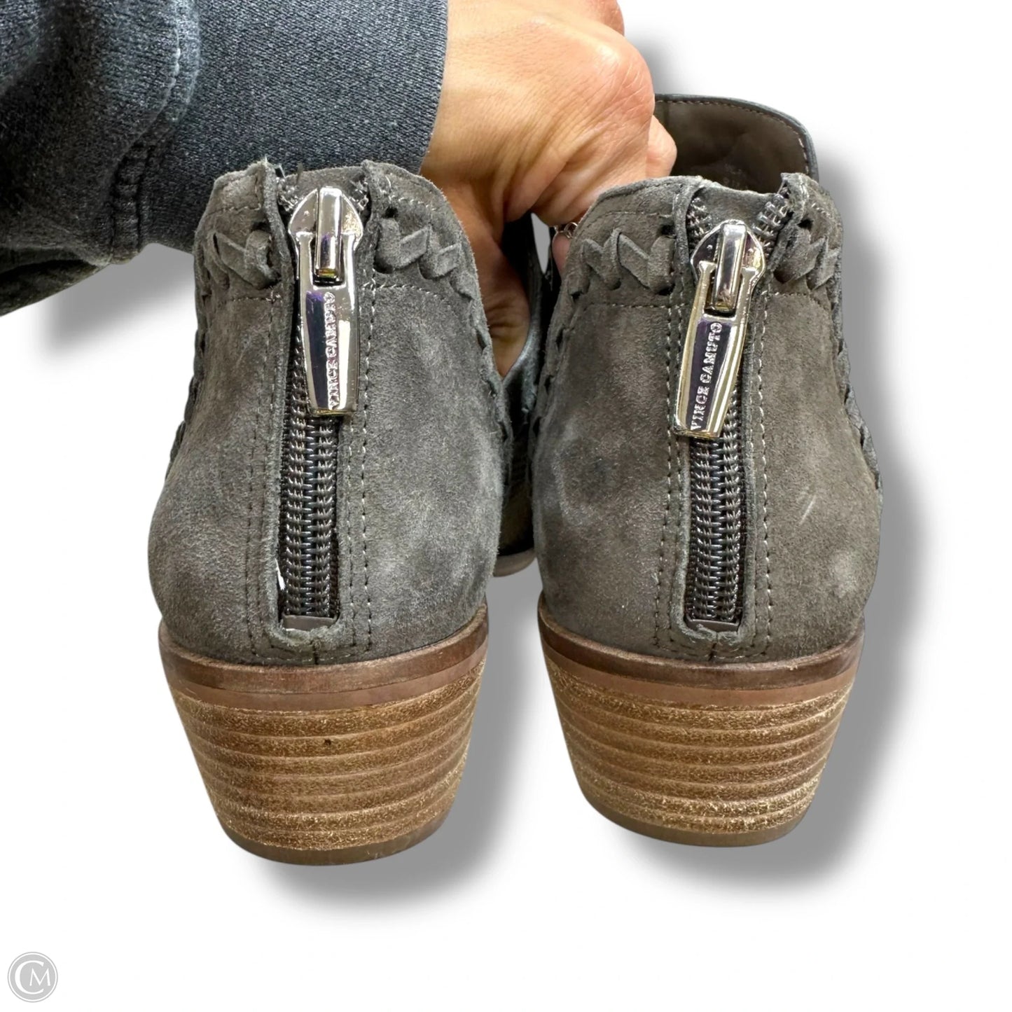 Boots Ankle Flats By Vince Camuto In Grey, Size: 8.5