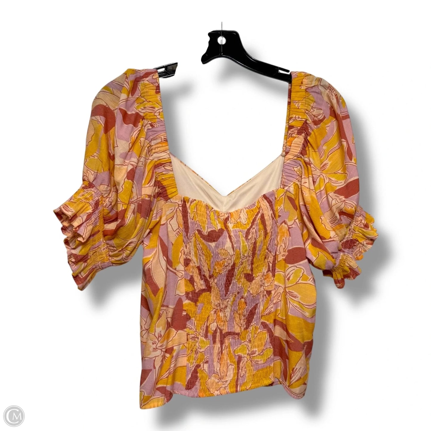 Top Short Sleeve By Nine West In Multi-colored, Size: Xl