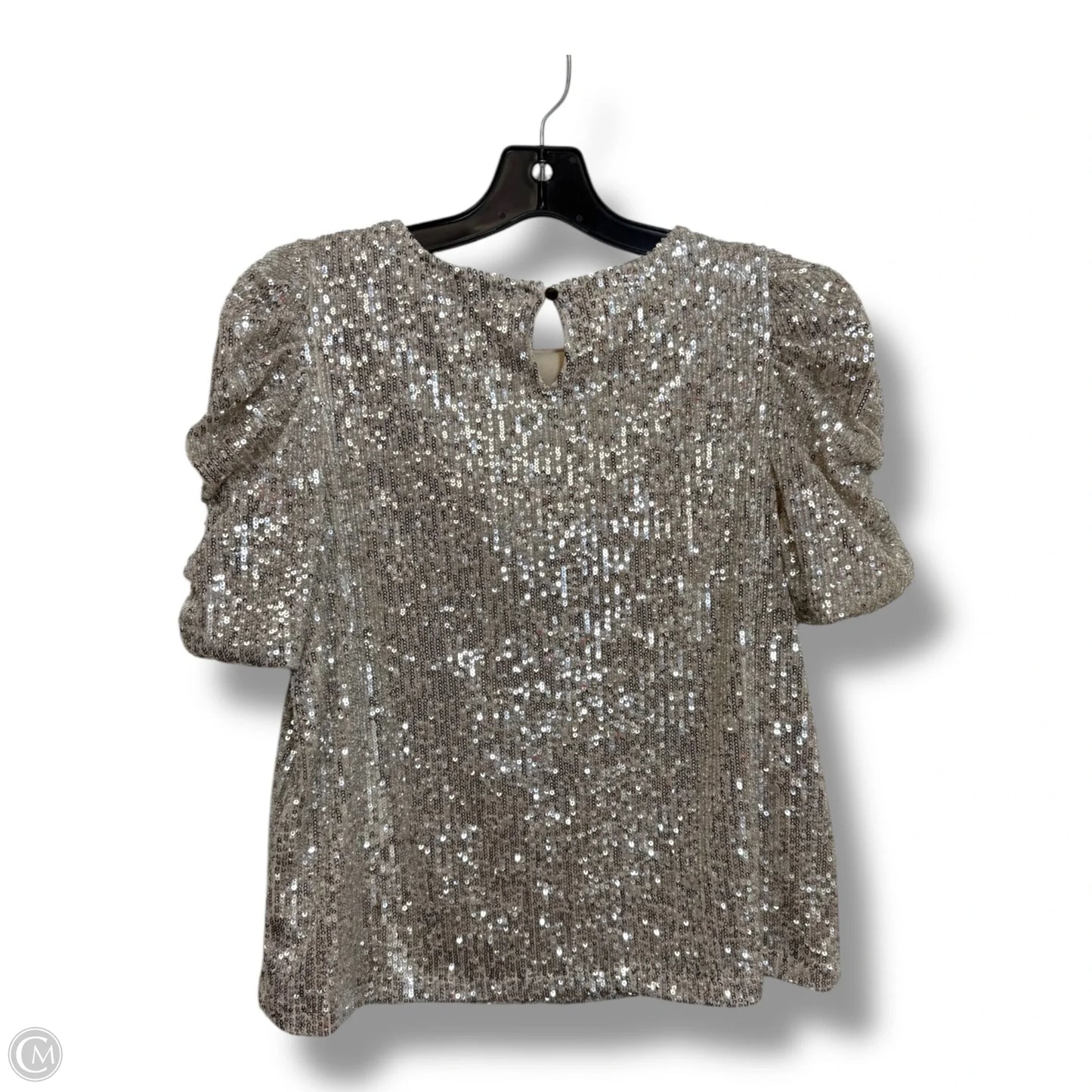Top Short Sleeve By Rachel Zoe In Silver, Size: S