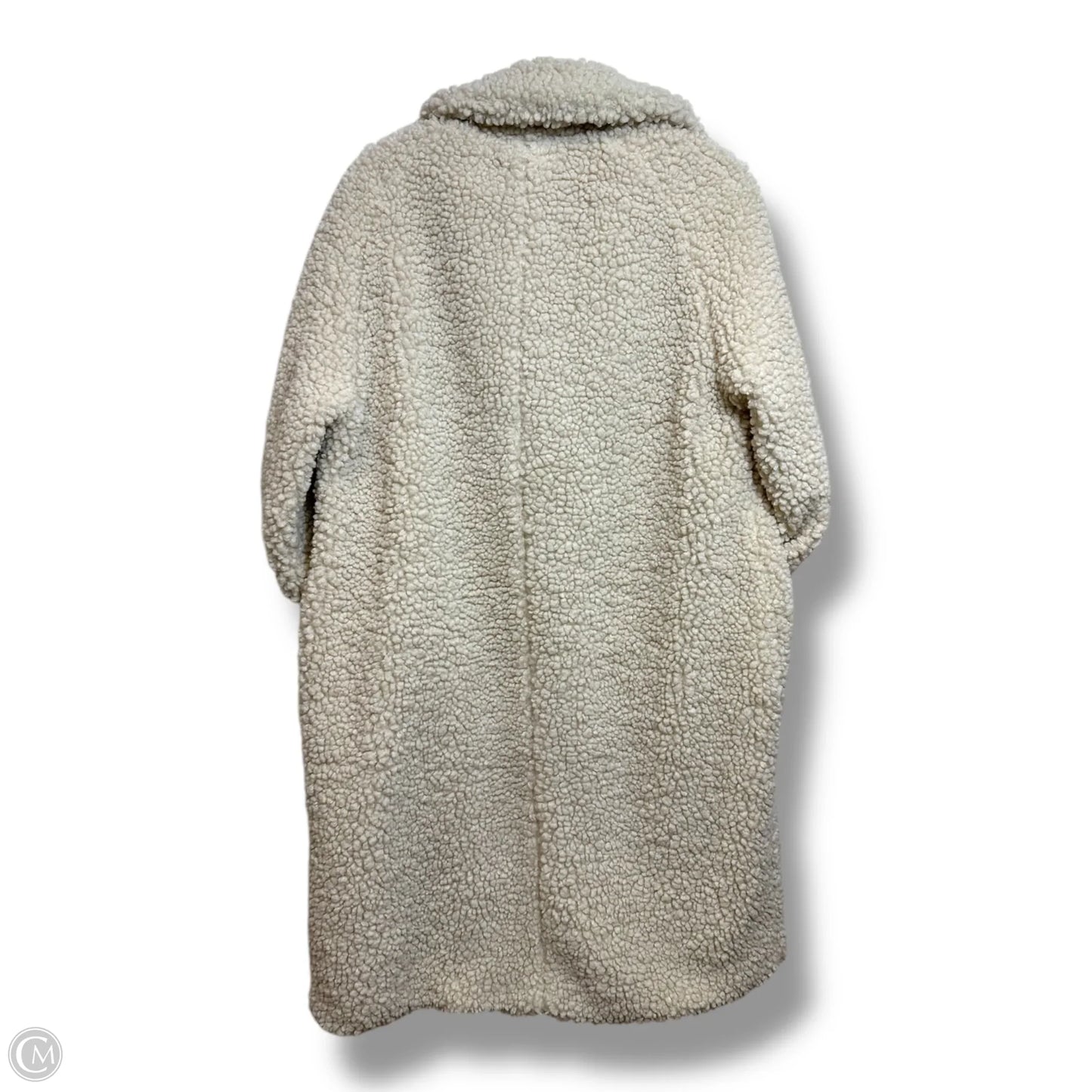 Coat Faux Fur & Sherpa By Bcbgeneration In Beige, Size: L