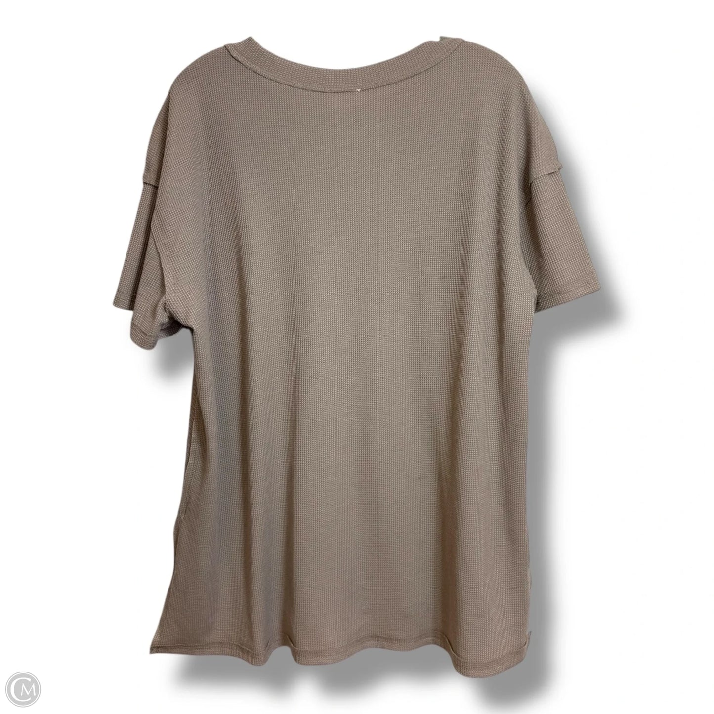 Top Short Sleeve By Bke In Brown, Size: L