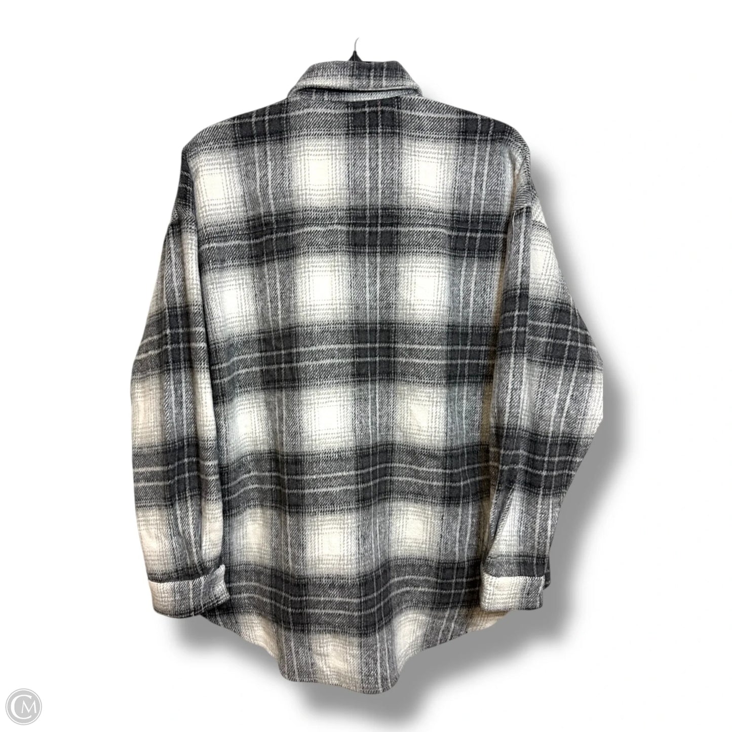 Jacket Shirt By Doe & Rae In Grey, Size: S