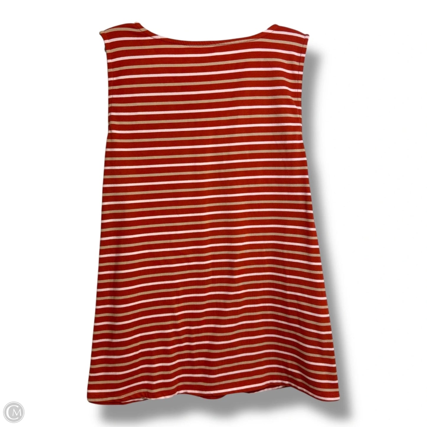 Top Sleeveless By Cuddl Duds In Striped Pattern, Size: Xl