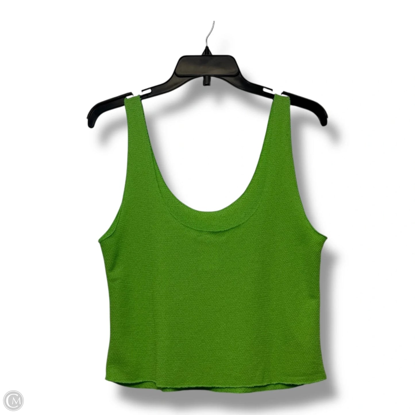 Top Sleeveless By Zara In Green, Size: M
