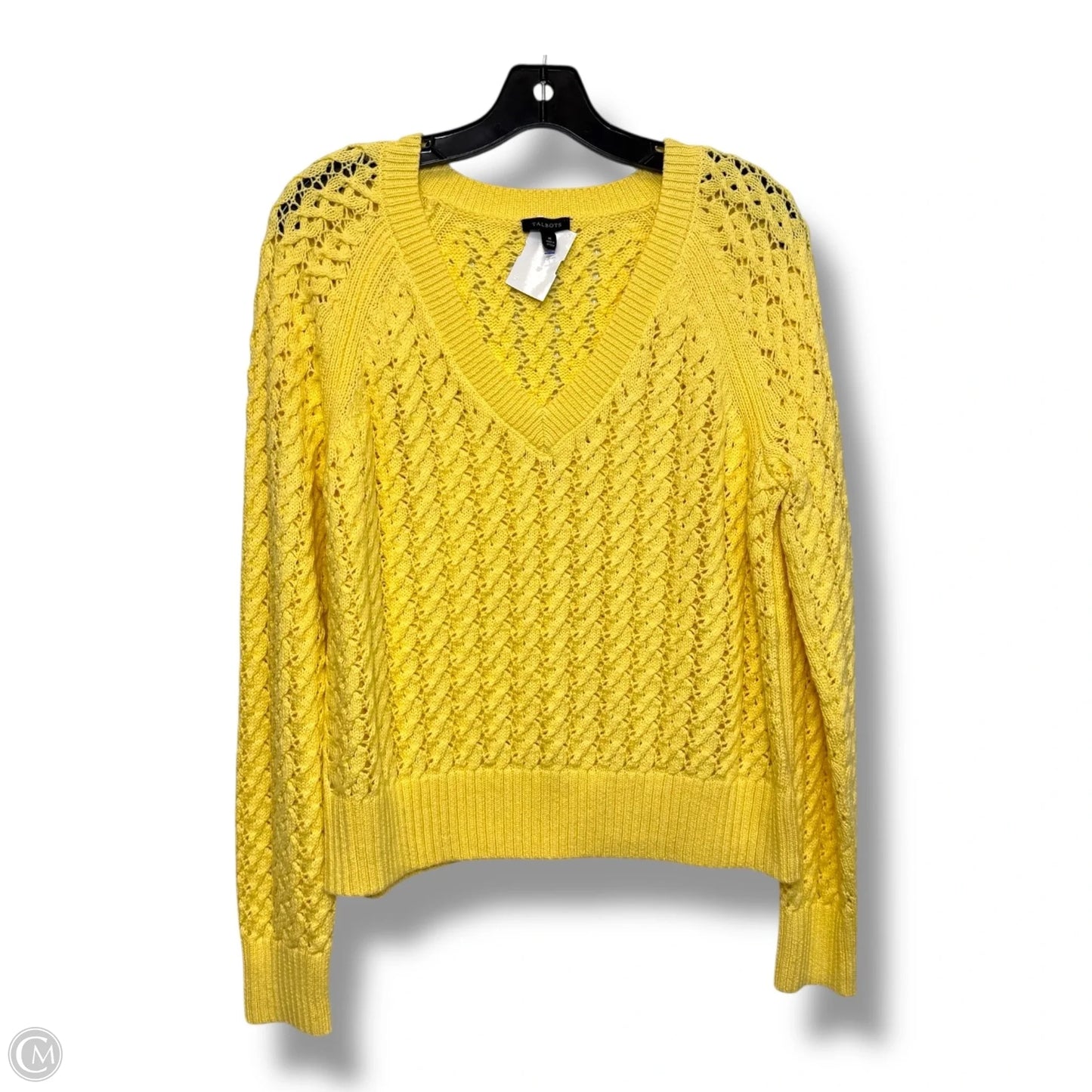 Sweater By Talbots In Yellow, Size: M