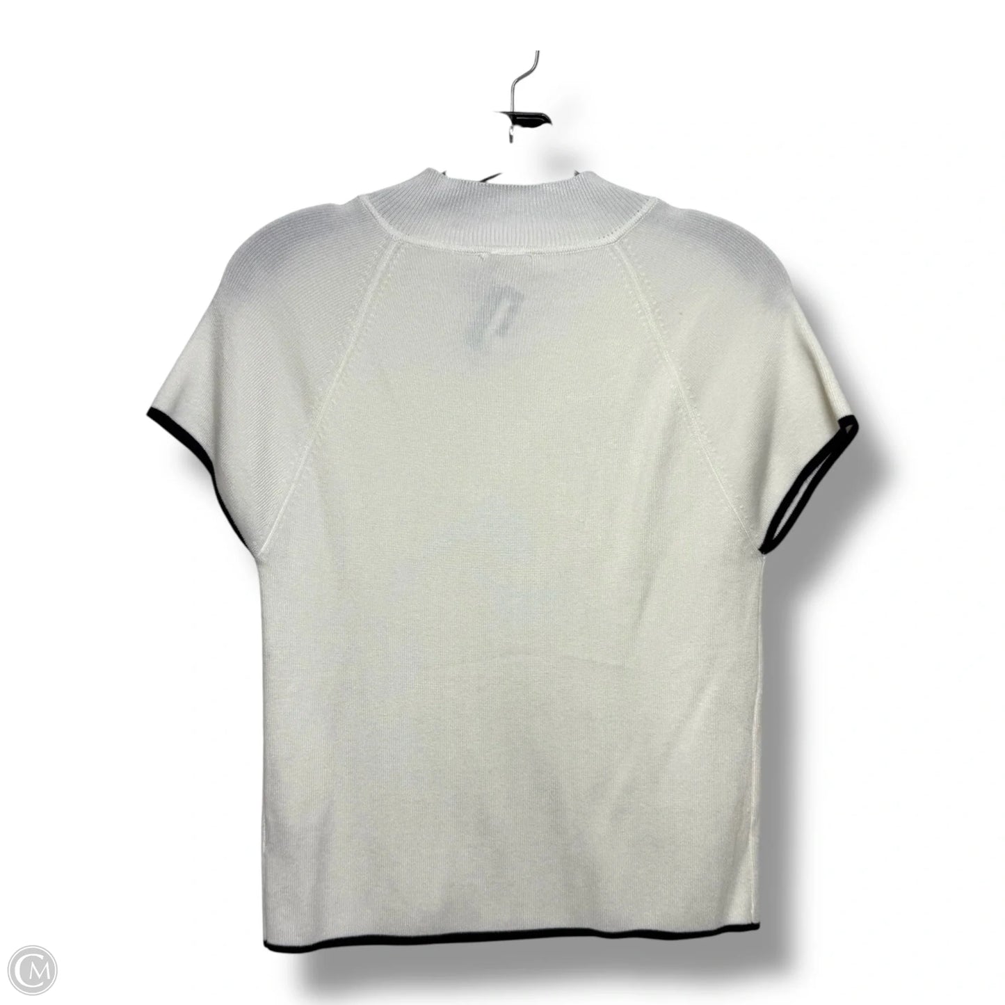 Top Short Sleeve By Clothes Mentor In White, Size: L