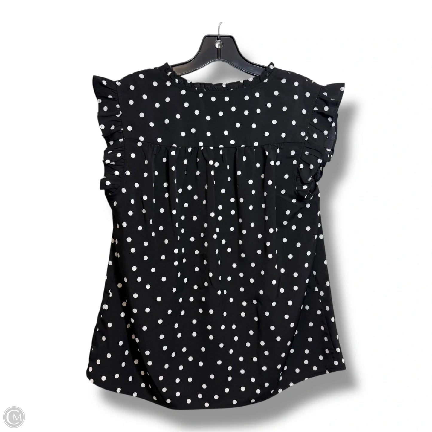 Top Sleeveless By Clothes Mentor In Polkadot Pattern, Size: M