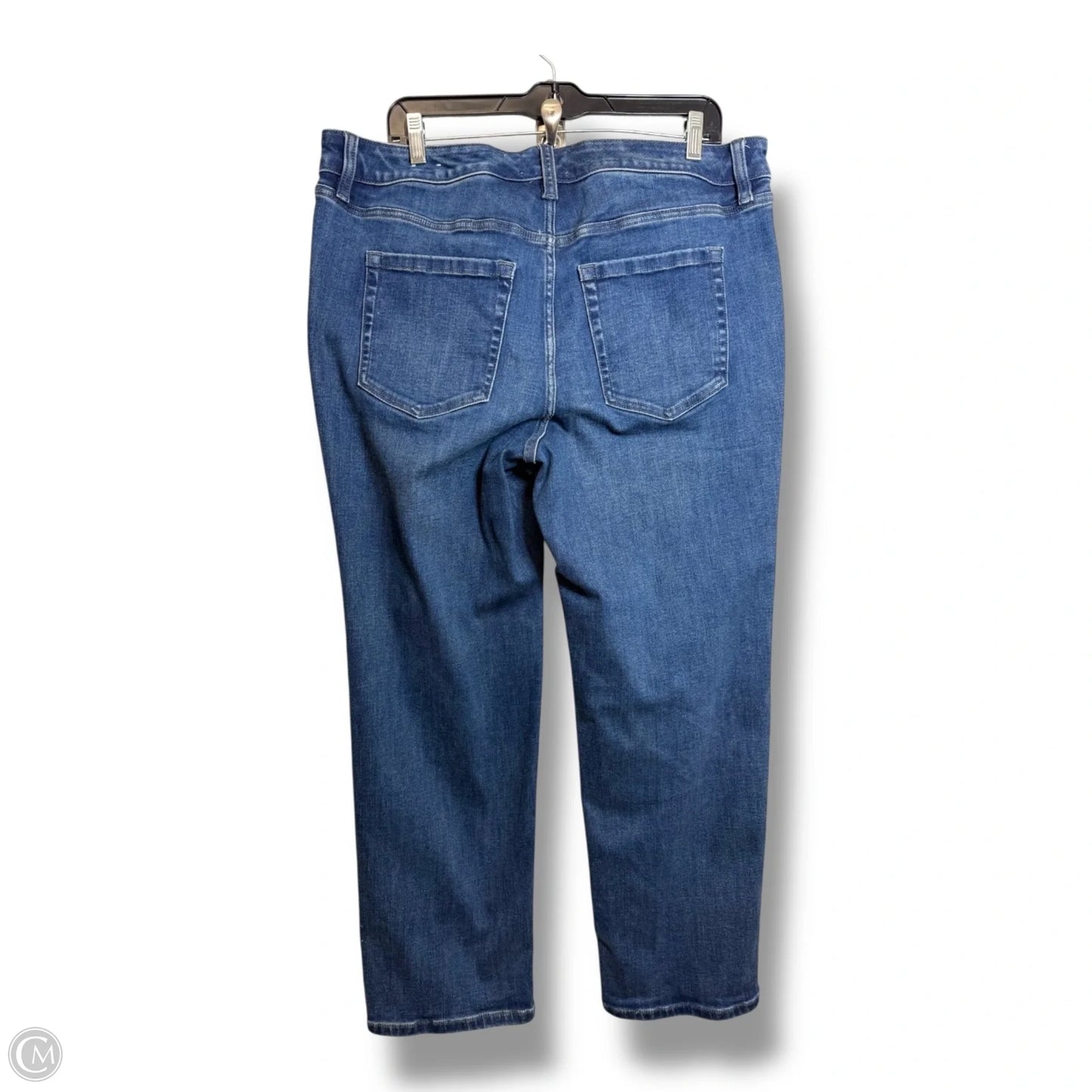 Jeans Straight By Lane Bryant In Blue Denim, Size: 16