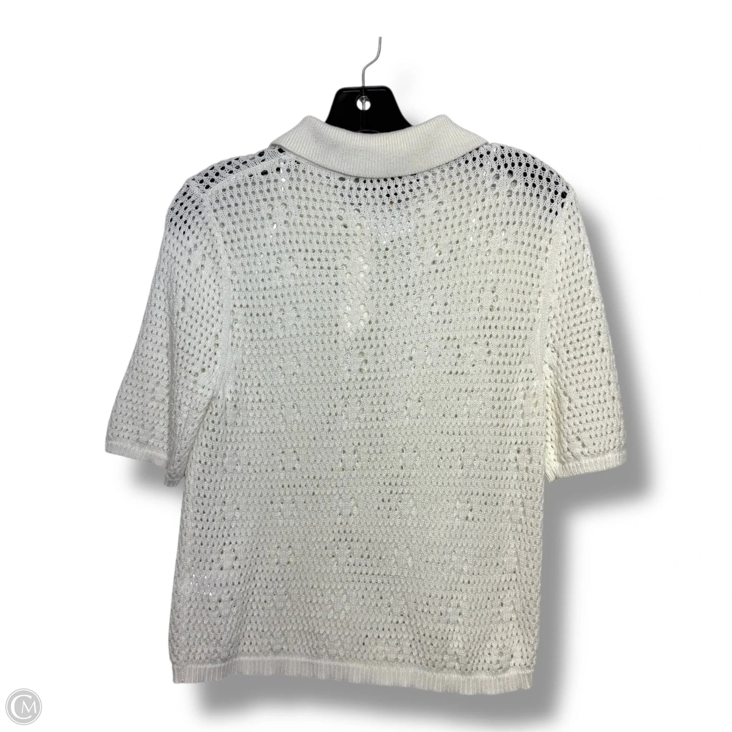 Top Short Sleeve By Truth In White, Size: L
