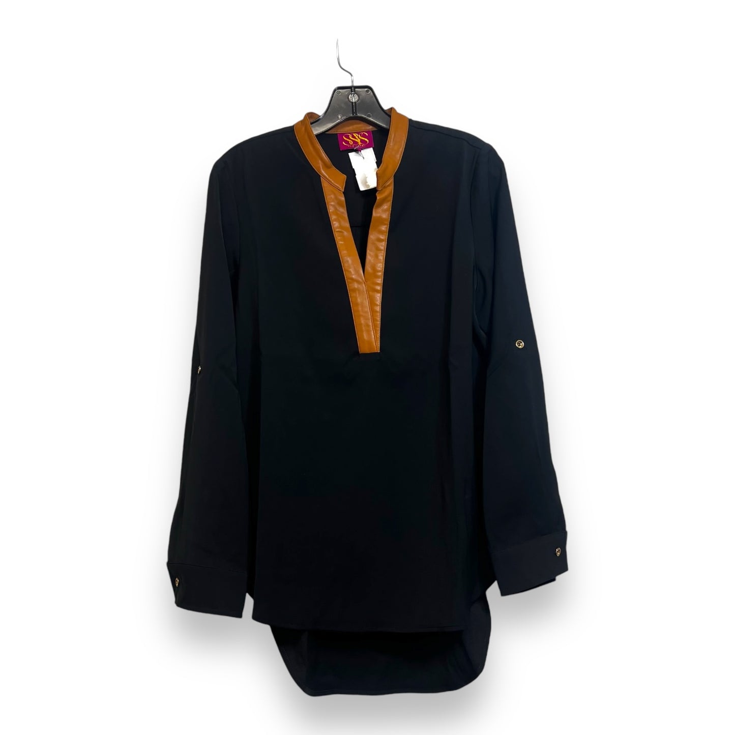 Top Long Sleeve By Clothes Mentor In Black, Size: S