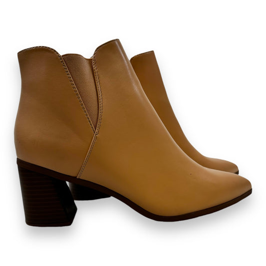 Boots Ankle Heels By Clothes Mentor In Tan, Size: 11