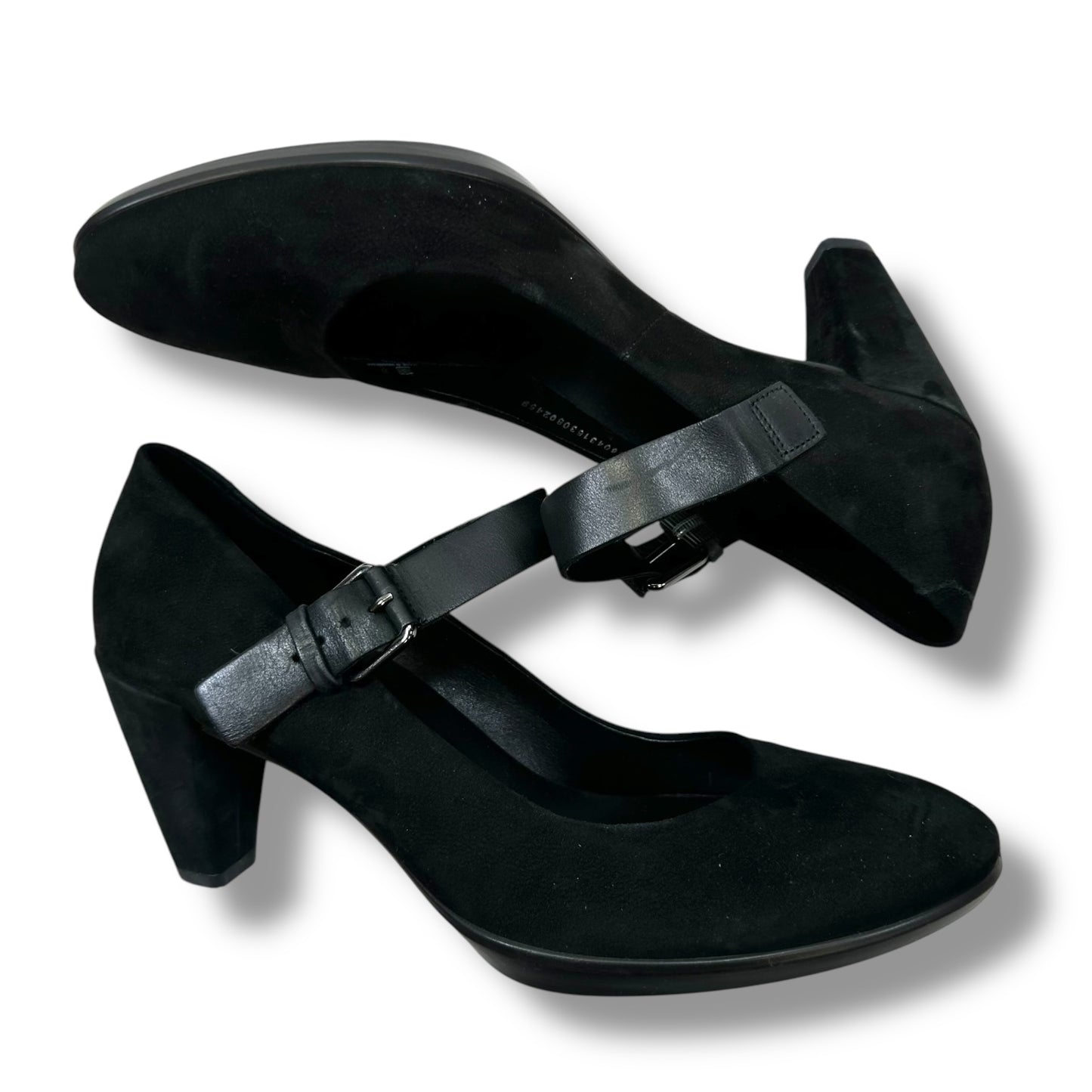 Shoes Heels Block By Ecco In Black, Size: 9
