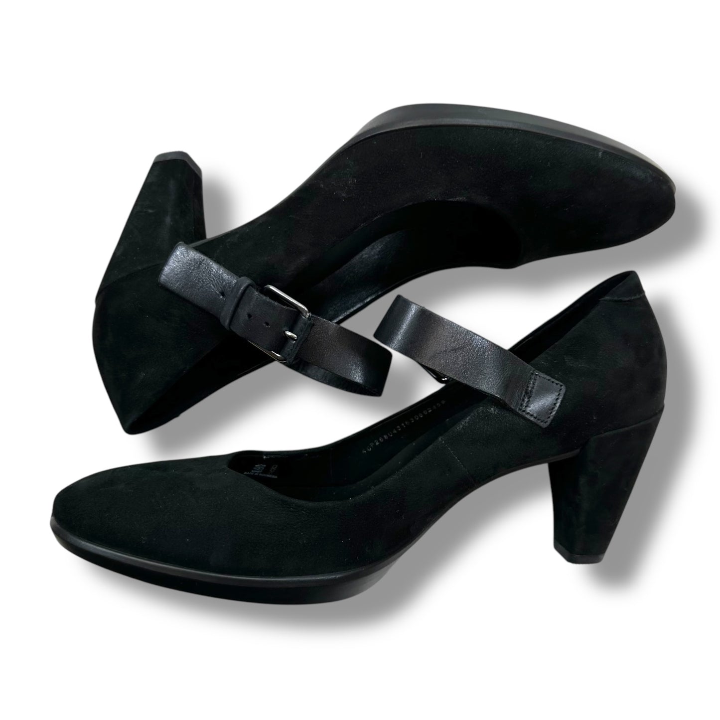Shoes Heels Block By Ecco In Black, Size: 9