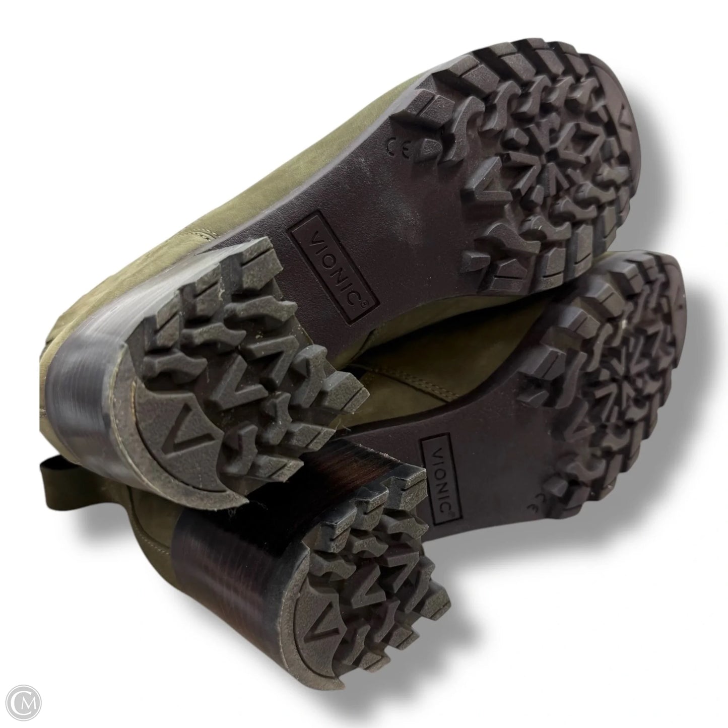 Boots Ankle Flats By Vionic In Green, Size: 7.5