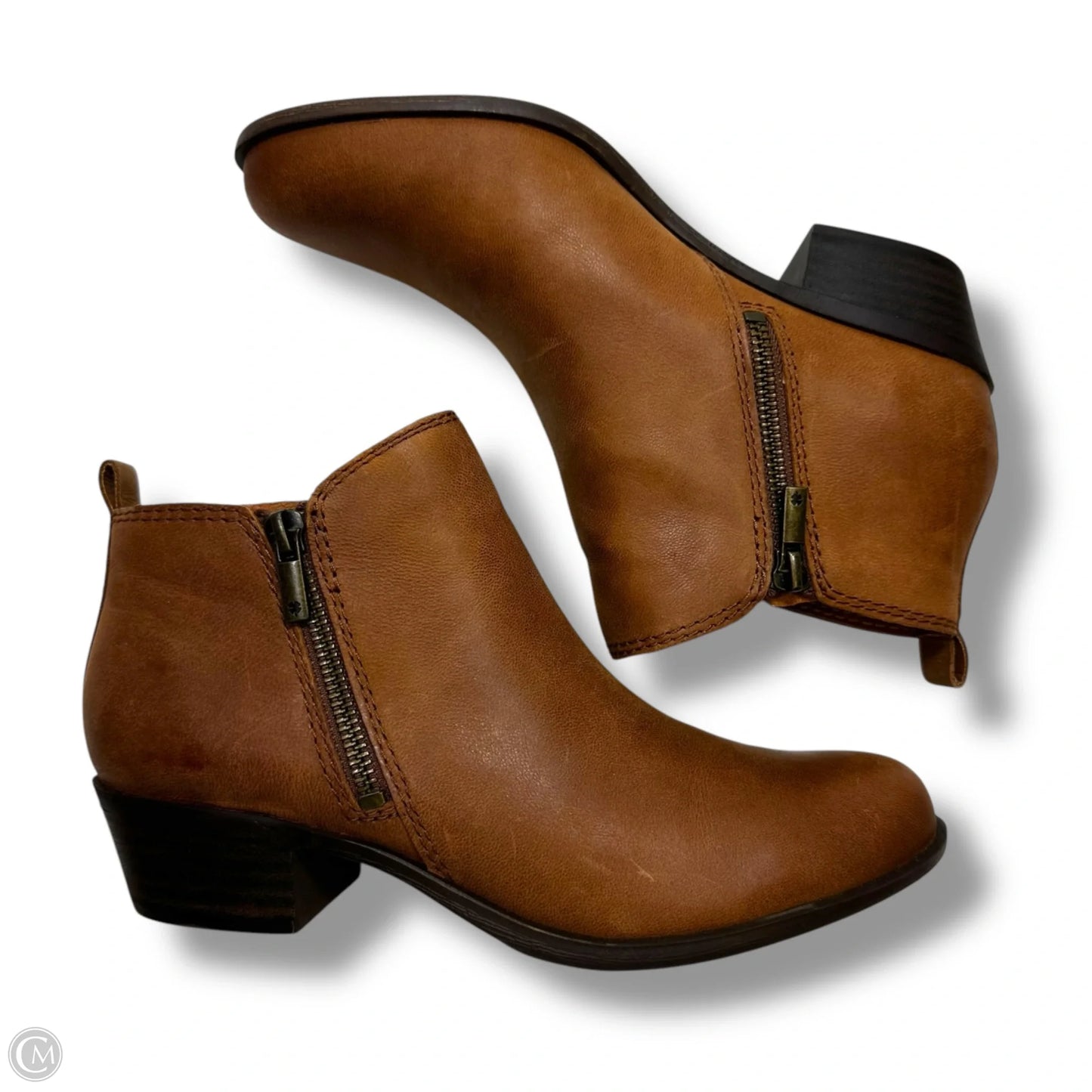 Boots Ankle Flats By Lucky Brand In Black, Size: 7.5