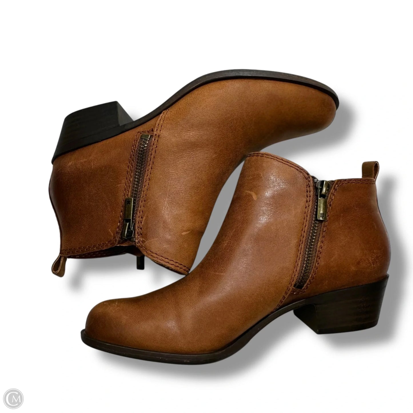 Boots Ankle Flats By Lucky Brand In Black, Size: 7.5