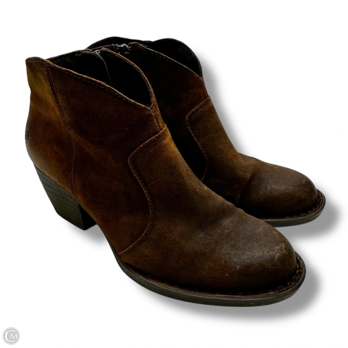 Boots Ankle Flats By Born In Brown, Size: 7.5