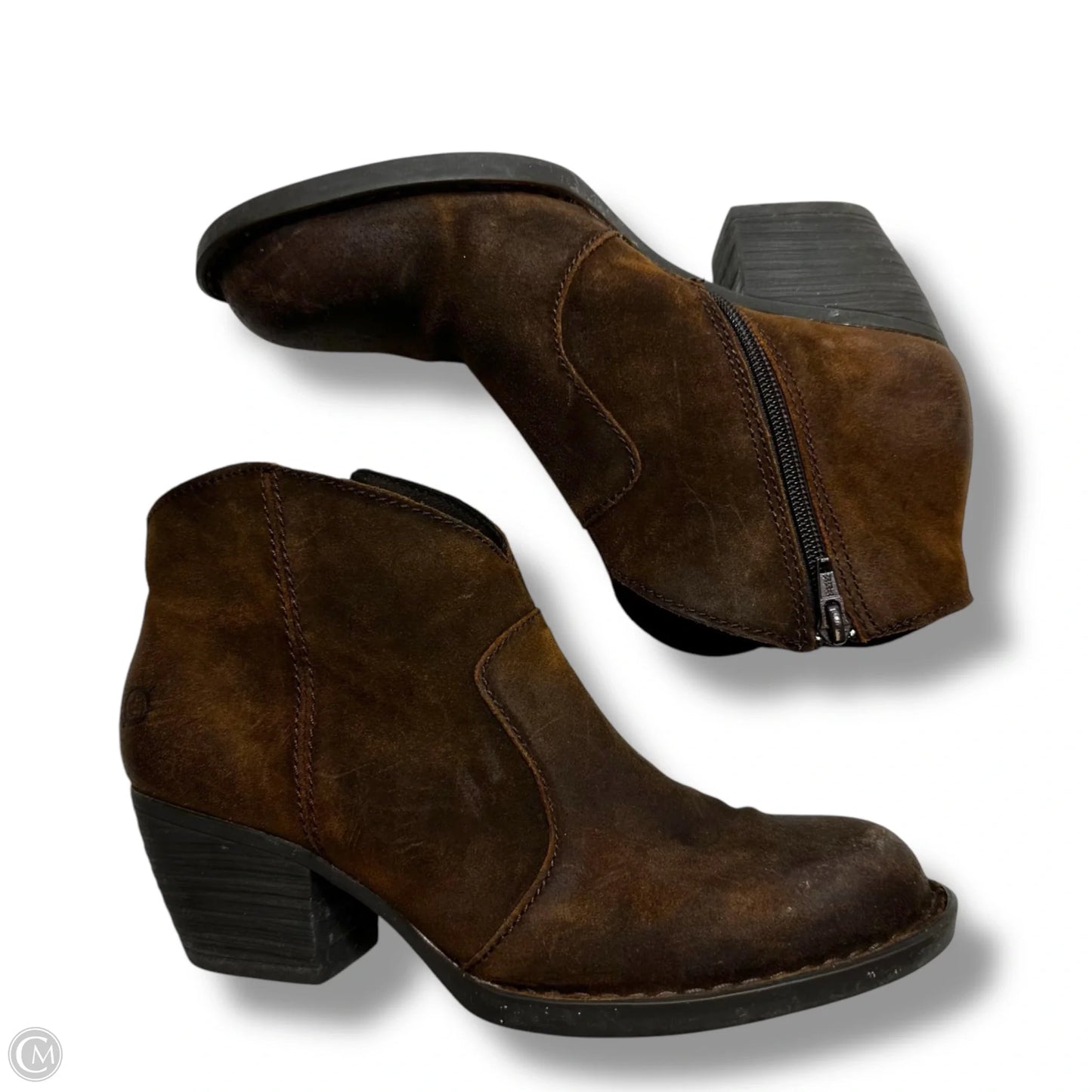 Boots Ankle Flats By Born In Brown, Size: 7.5